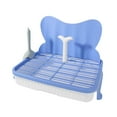 thumbnail image 2 of Inodoro para perros Keep Clean Potty Trainer Corner para perros pequeños y medianos Rabbit azul, 2 of 9