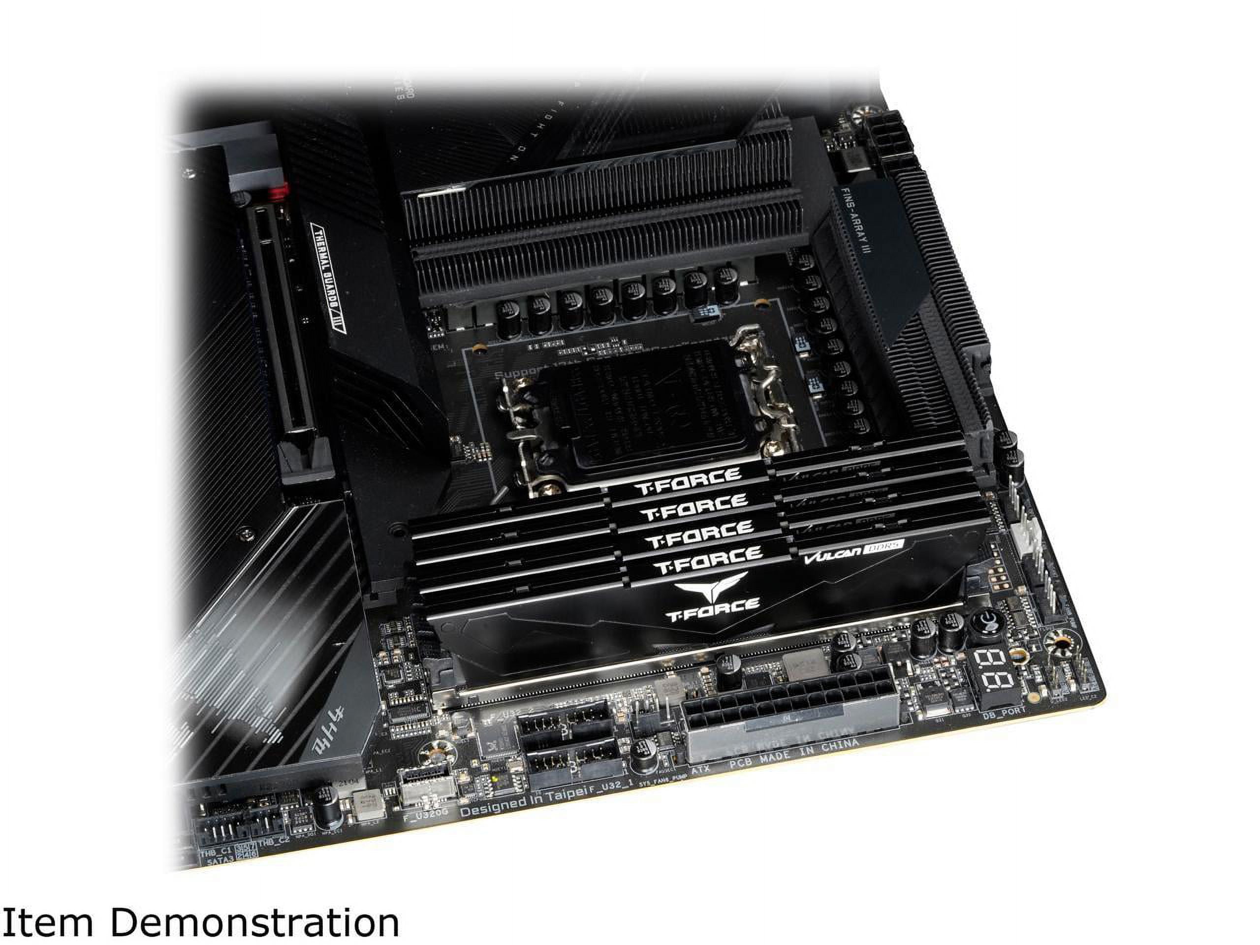 メモリー T-FORCE VULCAN DDR5 32GB 5600MHz VULCAN DDR5 DESKTOP MEMORY BLACK 32GB(2x16GB) 5600MHz CL32