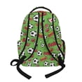 thumbnail image 3 of Xixirimido Soccer Ball Football Green Print Kids Backpack for Boys Girls Elementary Students Bookbag Middle High School Bag Lightweight Backpacks Laptop Bag 17", 3 of 8