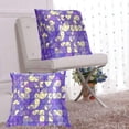thumbnail image 6 of Purple Abstract Pattern 20x20in 2-Piece Cotton Fleece Throw Pillow Covers, Shrink Resistant, Hidden Zip, 6 of 6
