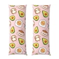 thumbnail image 1 of Balery Breakfast Funda Protectora para Almohada Corporal de Algodón Hipoalergénico con Cierre(55 x 21 pulgadas), Almohadas No Incluidas, 1 of 7