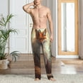 thumbnail image 2 of Kdxio Mystic Fox With Halo Print Men's Sleep Pajama Pant Lounge Pants with Pockets-XX-Large, 2 of 6