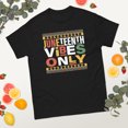 thumbnail image 2 of Juneteenth Vibes Black History Month African American Pride Graphic classic tee (Black, S), 2 of 4