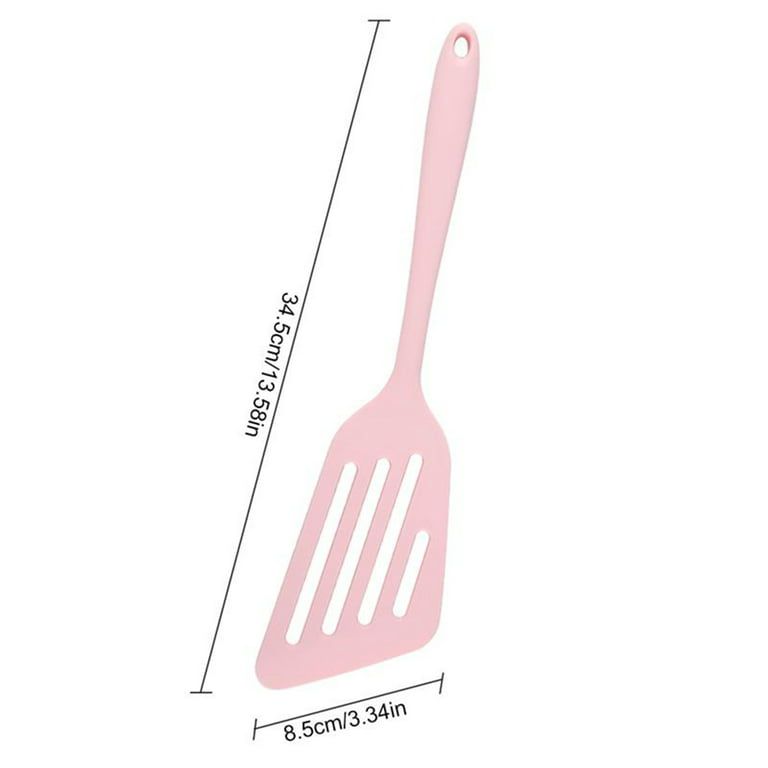 Yesbay Cooking Spatula Hollow Long Handle Silicone Beef Meat Egg Kitchen  Scraper Wide Pizza Shovel Cooking Utensils