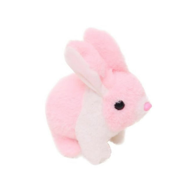 Jouets Lapin Électriques Éducation Précoce Jouet en Peluche de Pâques pour Cadeau de Fête Fête Rose