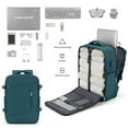 thumbnail image 3 of Large Travel Backpack for Adults, Carry on Backpack for Women Flight Approved Personal Item Backpack for Airlines, Business College Laptop Backpack for Men Waterproof Luggage Casual Daypack, 3 of 10