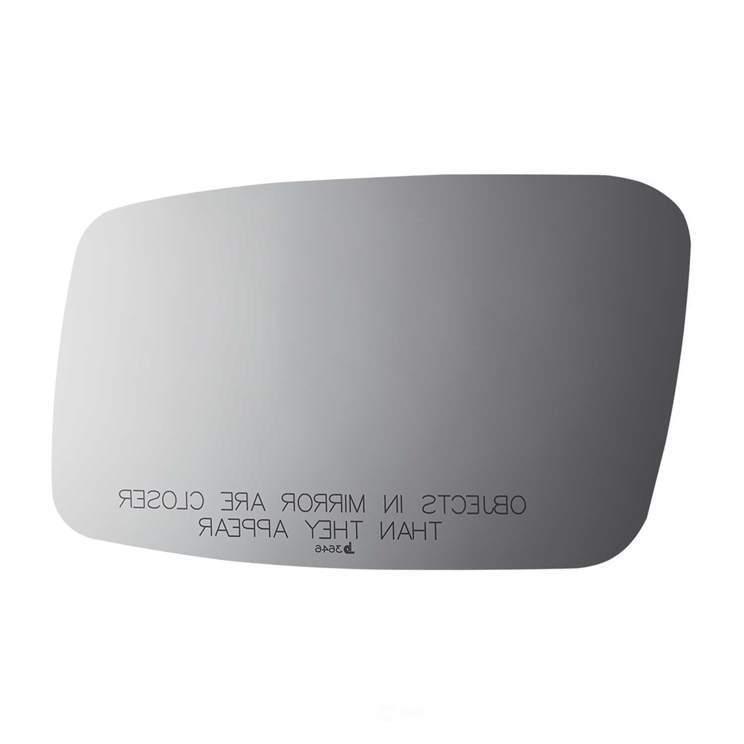 Burco Side View Mirror Replacement Glass - Clear Glass - 3646