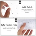 thumbnail image 3 of LEORX Mesh Gauze White Tulle Fabric Roll for Wedding and Party Layout, 3 of 6