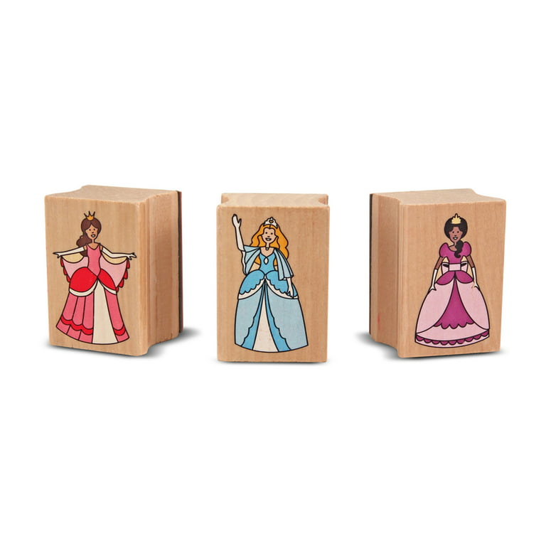 Melissa & Doug - Disney Princess Wooden Stamp Set