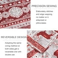 thumbnail image 5 of Green Essen Christmas Quilt Set Queen Size Bedspread Red Bedding Rustic Deer Quilt Microfiber Reversible Coverlet for Home Decor, 5 of 8
