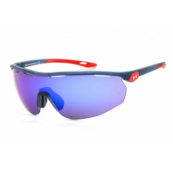 Under Armour Men's UA 0003/G/S Special Shape Sunglasses, Blue/Blue Multi, 99mm, 1mm