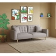 thumbnail image 1 of Sofá Cama Makora Maxim Gris Claro Lino 3 Posiciones con Soft Foam Reclinable, 1 of 10