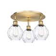 thumbnail image 2 of Innovations Lighting  Waverly - 3 Light 18" Flush Mount Brushed Brass, 2 of 5
