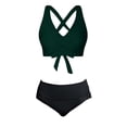 thumbnail image 7 of CONZONE Womens Period Tankini Sets 2 Peice Swimsuits for Women Menstrual Leakproof Swim Bottoms Solid Color Lightweight Summer Beach Bathing Suits, 7 of 7