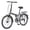 Gray, variant on Meghna 24 inch Folding Bike Single Speed V Brake City Commuter Bicycle with Mudguard for Men Women Daily Commuting Black