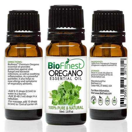 Biofinest Oregano Essential Oil - 100% Pure Undiluted - Premium Organic - Therapeutic Grade - Aromatherapy - Natural Antibiotic- Strengthen Immune System - FREE E-Book