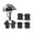 Silver, variant on funtasica Kids Roller Skateboard Helmet Knee Pads Set for Outdoor Road Bike Boys