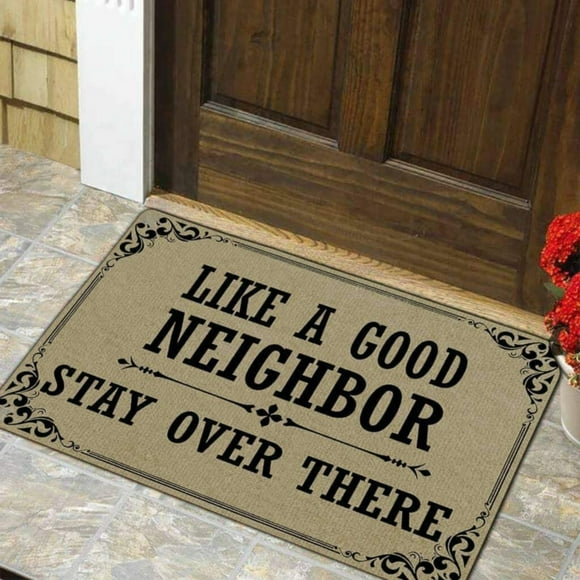 Cqxid Carpet Under $5 Doormat In Here Entrance Floor Mat Funny Doormat Home And Office Decorative Indoor/Outdoor/Kitchen Mat Non Slip Rubber