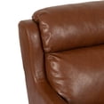 thumbnail image 3 of Noble House Adeel Faux Leather Club Chair, Cognac Brown, Dark Brown, 3 of 8