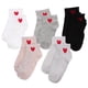 thumbnail image 1 of GOOHOCHY 5 pares de calcetines con estampado de corazones, calcetines cortos con estampado de corazones, calcetines tobilleros, calcetines de dibujos animados., 1 of 8