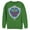 Kelly Green, variant on Men's Nintendo Legend of Zelda Link's Awakening Hylian Shield Sweatshirt Black 3X Large