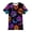 Neon Pumpkin Halloween, variant on Boys Girls Tie Dye Shirt Hippies Senior Rainbow Tees T Shirts for Kids 4-14 Years