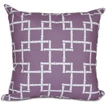 Simply Daisy 16" x 16" Bamboo 1 Geometric Print Outdoor Pillow