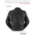 thumbnail image 4 of First Mfg Co - SuperStar - Men's Motorcycle Biker Riding Black Leather Jacket - Extra Small - Action Back Belted Gussets Quilted Liner, 4 of 6