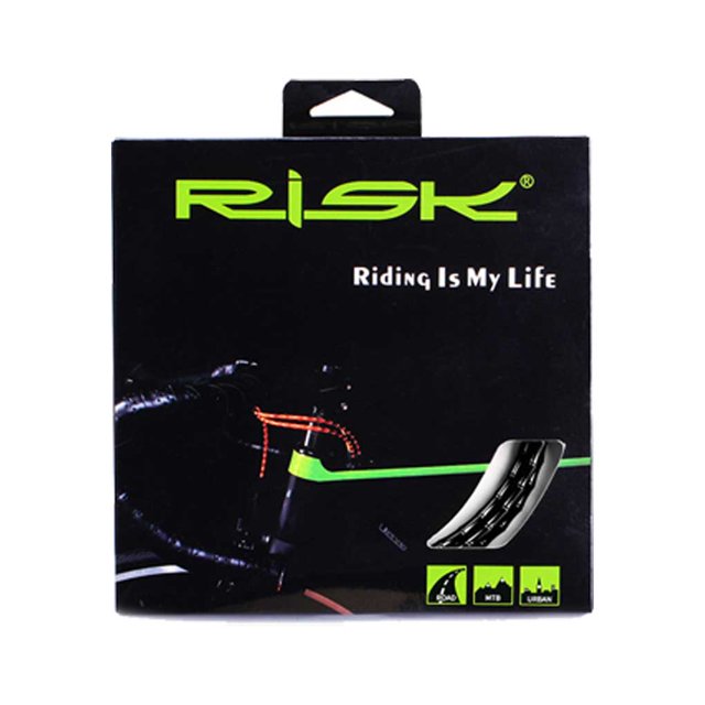 Naiovety RISK Bicycles Cable Pipe Aleación de aluminio Bike Cord Cover Tube Extraíble Exterior Ciclismo Ciclismo Wire Line Protector Ciclismo Negro Bicicleta de carretera Naiovety OD025966-03