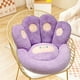 thumbnail image 3 of Cojín De Asiento De Tela Cojín de peluche con forma de pata de gato, 45x40x13cm, almohada cómoda para silla gamer, decoración del hogar, morado, 1 unidad Rkxzt, 3 of 8