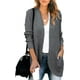 thumbnail image 3 of 2023 Otoño Invierno Mujer Frente Abierto Manga Larga Suelto Slouchy Waffle Chunky Knit Cardigan Suéter con Bolsillos, 3 of 5
