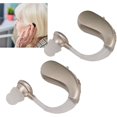 thumbnail image 1 of Rechargeable Hearing Aid Headset with Low Noise, Built-in Battery, 450-3400 Hz, Silver, 1 Pair, 1 of 5