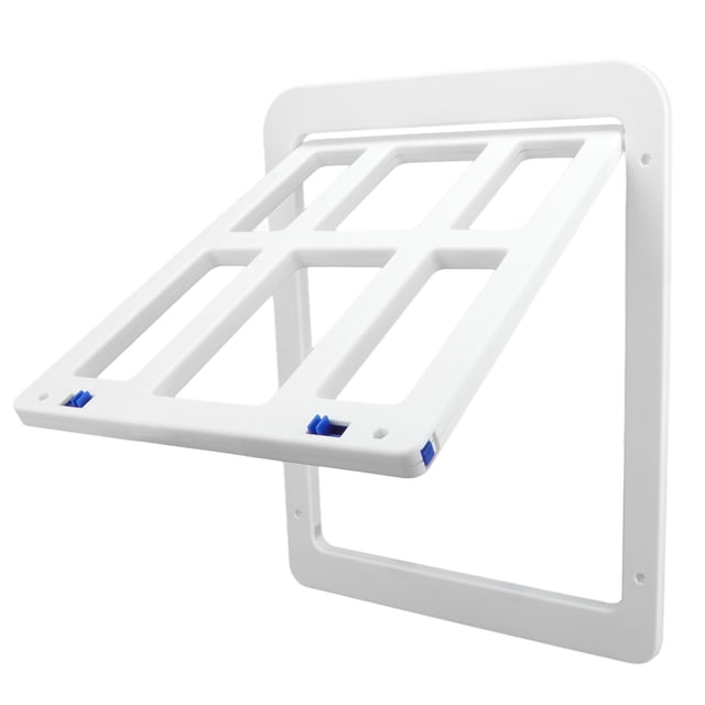 Puerta Para Perros Gruesa ABS Repelente De Mosquitos Doble Imán De Succión Puerta De Pantalla Para Mascotas Bloqueable Con Tornillos Tuerca Para Gato