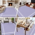 thumbnail image 5 of Pure Lavender Area Rug 6x9 FT, Non Slip Living Room Throw Carpet, Simple Solid Color Washable Soft Large Floor Carpet Non-Shedding Rug for Bedroom Dining Room Play Room, 5 of 9
