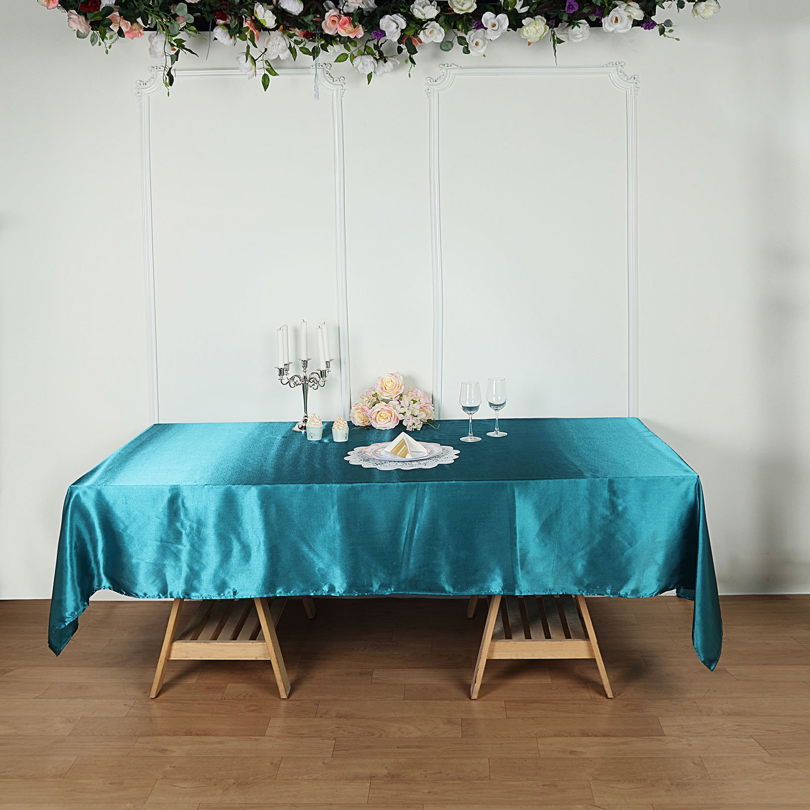 Efavormart 60x102" Rectangle Satin Tablecloth Wholesale Banquet Table