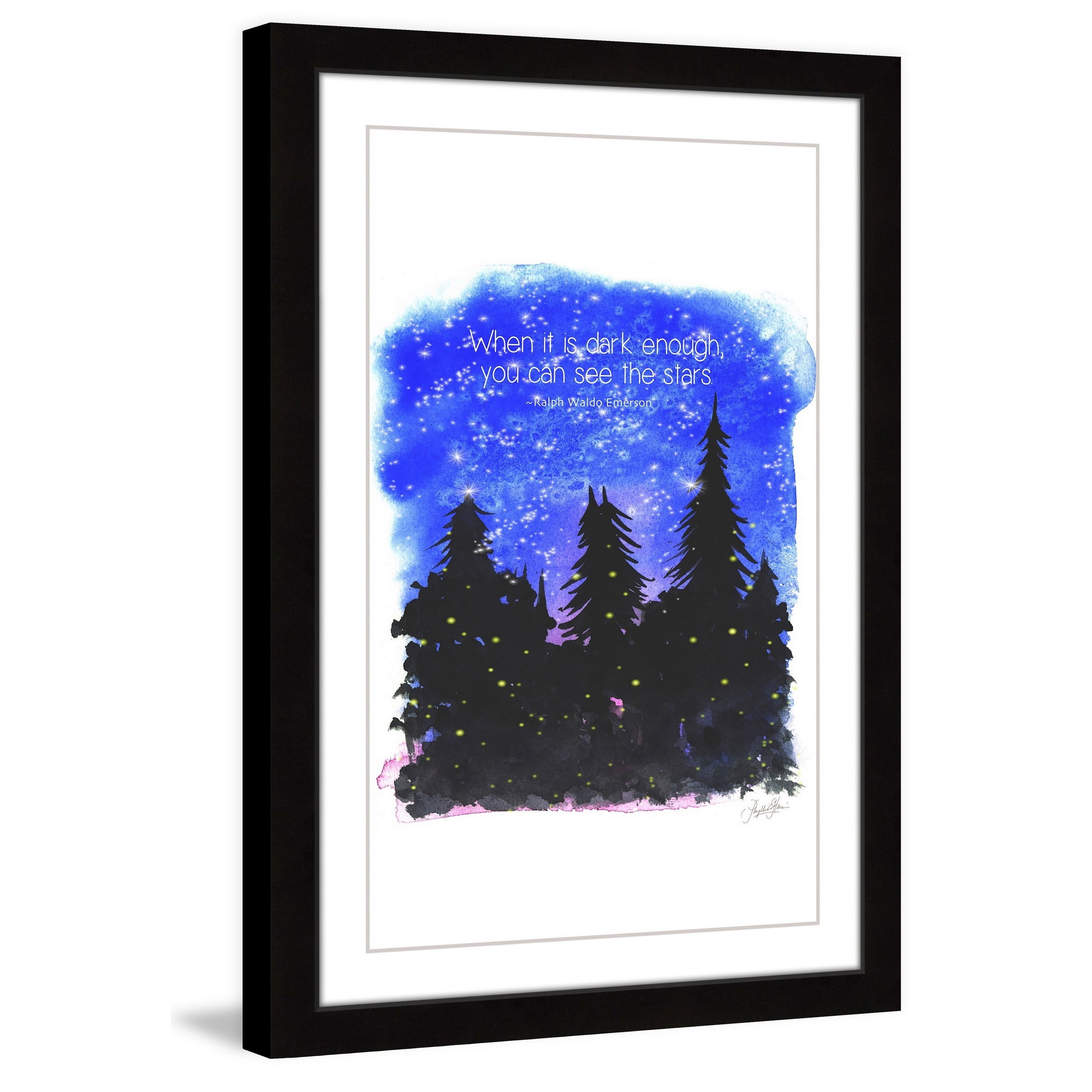 Marmont Hill "Night in the Woods" by Phyllis Harris Framed Painting Print