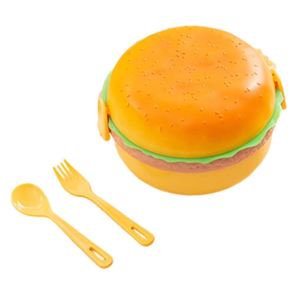 Bakery of course The city Fovolat 3 Tier Lunch Box Cute Burger Lunch Box Food Container Leakproof  Lunch Container Portable Cute Burger Lunch Box Perfect for Salads  Sandwiches original - Walmart.com