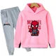 thumbnail image 3 of Ropa de moda de primavera y otoño para niños, sudaderas con capucha y pantalones con estampado de dibujos animados de Marvel Spiderman, conjuntos de 2 piezas, trajes deportivos informales para niños y, 3 of 5