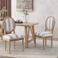 thumbnail image 2 of Lariya Fabric Dining Chairs, Set of 2, Dark Blue Stripes and Light Beige, 2 of 13