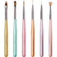 thumbnail image 1 of Juego de pinceles para decoración de uñas, herramientas para decoración de uñas con pincel para esmalte de uñas, pincel para gel de extensión de uñas, pincel para delineador de uñas, 1 of 1