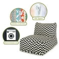thumbnail image 6 of Majestic Home Goods Chair Lounger Chevron Black, 6 of 6