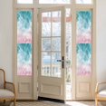 thumbnail image 2 of Sun Blocking Glass Window Film, Pink Turquoise Ombre Window Privacy Film Frosted, Abstract Beach Waves Gradient Reusable Windows Privacy Sticker for Home Decor, Nursery, 23.6 x 78.7 Inches, 2 of 9