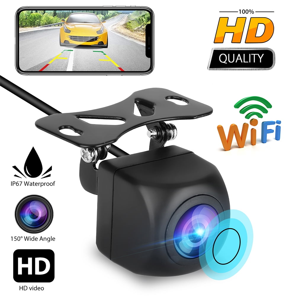 150°WiFi Wireless Car Rear View Cam Backup Reverse Camera For iPhone Android/iTS