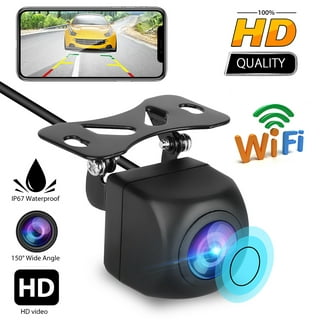 Wireless Backup Dash Cam, MHCABSR WiFi Reversing Camera Work with Phone  IP68 Waterproof IR Night Vision Wide Angle Magnetic Rear View Parking  Camera