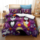 thumbnail image 4 of Juego de ropa de cama pesadilla antes de Navidad, decoración del Día de San Valentín, funda nórdica suave, Jack y Sally, funda de cama de dibujos animados, King Twin, 4 of 5
