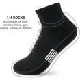 thumbnail image 6 of 5-Pairs Ankle Socks Womens Athletic Thick Cushioned Running Hiking Low Cut Women's Pilates elite, 6 of 6