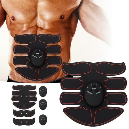 6Pcs abdominal Professional EMS Muscle Training Gear Remote Control Abdominal Arm Muscle Trainer Fat Burning Smart Body Building Fitness Kits