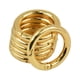 thumbnail image 4 of Paquete de 6 anillos de mosquetón para abrir puertas con gancho para colgar llaveros, llaveros, Oro, 4 of 5