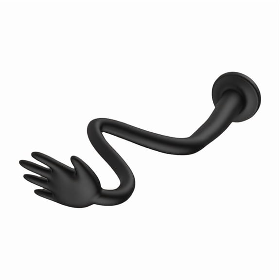Flexible Silicone Washer & Dryer Door Prop Bendable Sturdy Stopper for Fresh & Odor,Washer Dryer Accessory Black
