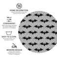 thumbnail image 4 of Disketp Bat Funny Coasters,6 Pcs Leather Coasters with Holder, Perfect Housewarming Hostess Gifts,Protect Furniture from Water Marks Scratch and Damage,Round Shape, 4 of 7